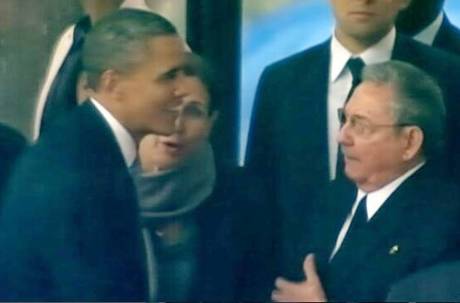La foto di Obama e Castro circolata su Twitter