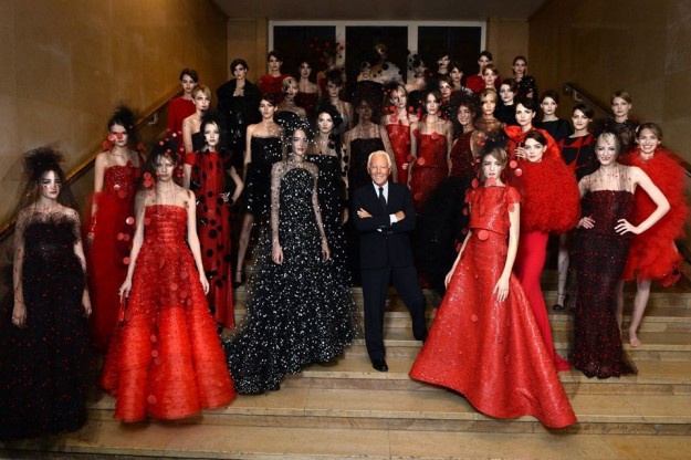 Armani e le sue modelle