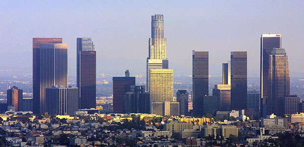 Una veduta di Los Angeles