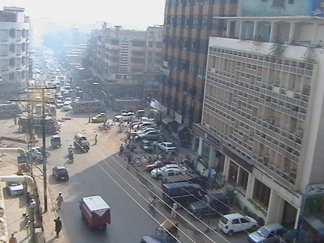 Uno scorcio del centro di Peshawar