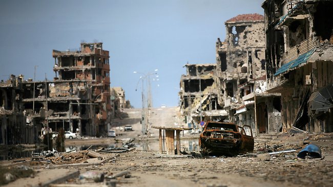 La devastazione è di casa a Sirte