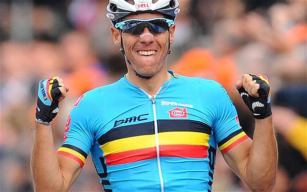 Philippe_Gilbert trionfatore sul Monte Berico