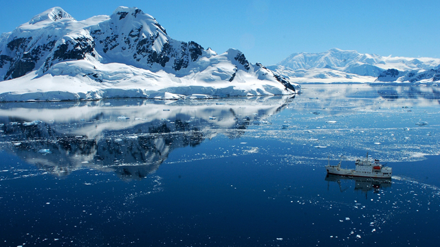 Tipico paesaggio antartico