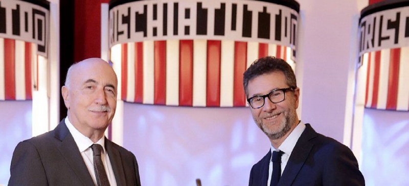 Ludovico Peregrini e Fabio Fazio