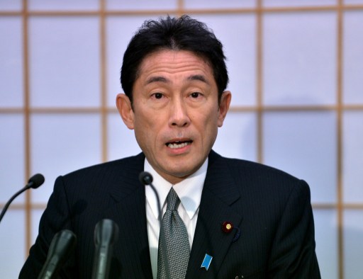 Il ministro degli Esteri giapponese Fumio Kishida