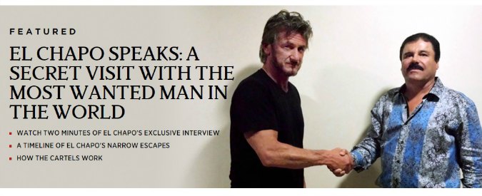 Sean Penn ed El Chapo