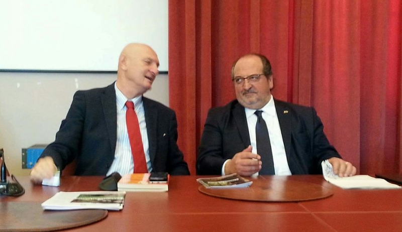 Da sin. Deputato Melilla e il Sottosegretario d'Abruzzo Mazzocca