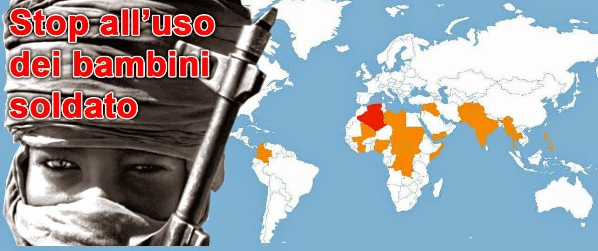 Carta del bimbo Soldato nel mondo 