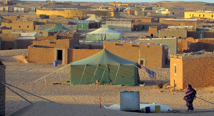 Campi isolati dal mondo in Tindouf in Algeria 