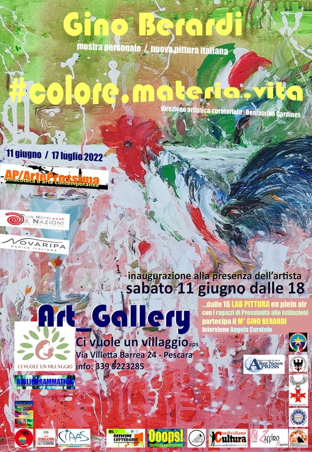 locandina mostra Gino Berardi curata da Beniamino Cardines