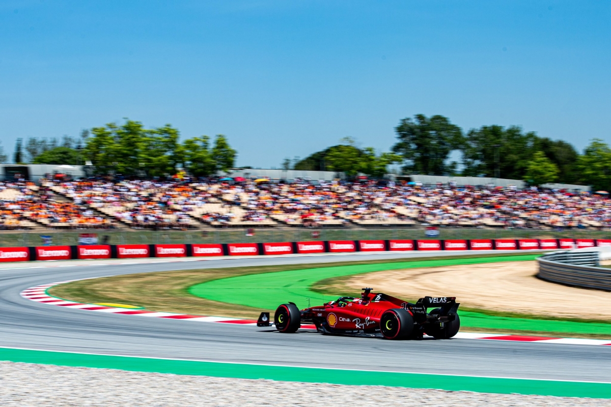 Leclerc in pole position a Barcellona (foto: Scuderia Ferrari Twitter)