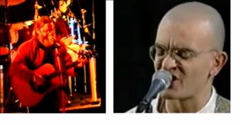 Augusto Daolio, 1991, e Danilo Sacco, Assisi 1997, cantano Salvador de I Nomadi